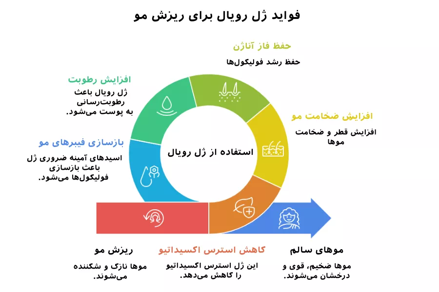 خواص ژل رویال برای تقویت مو