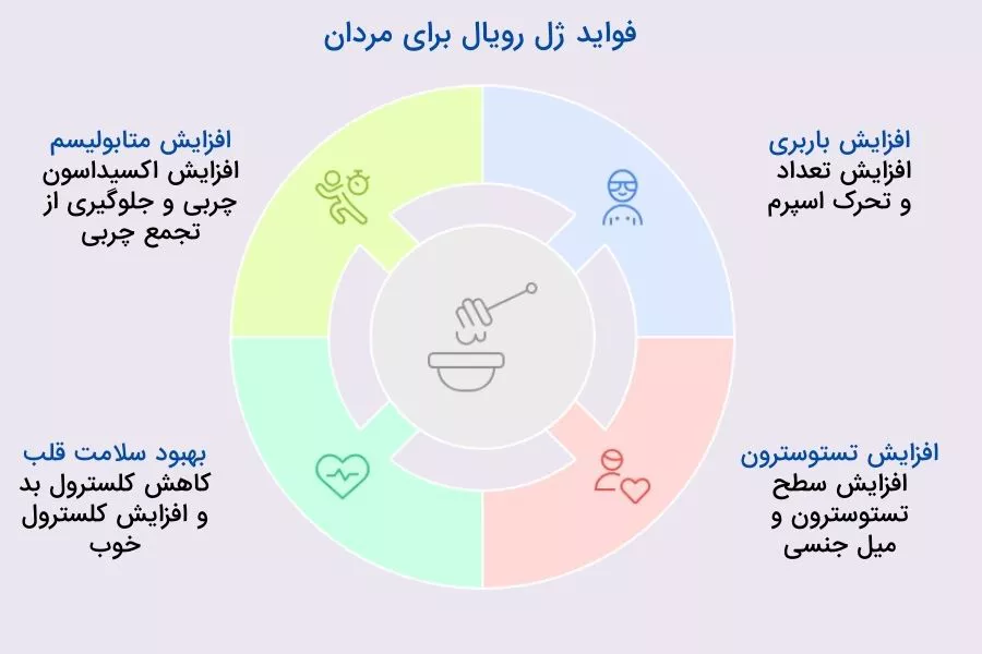 خواص ژل رویال برای مردان