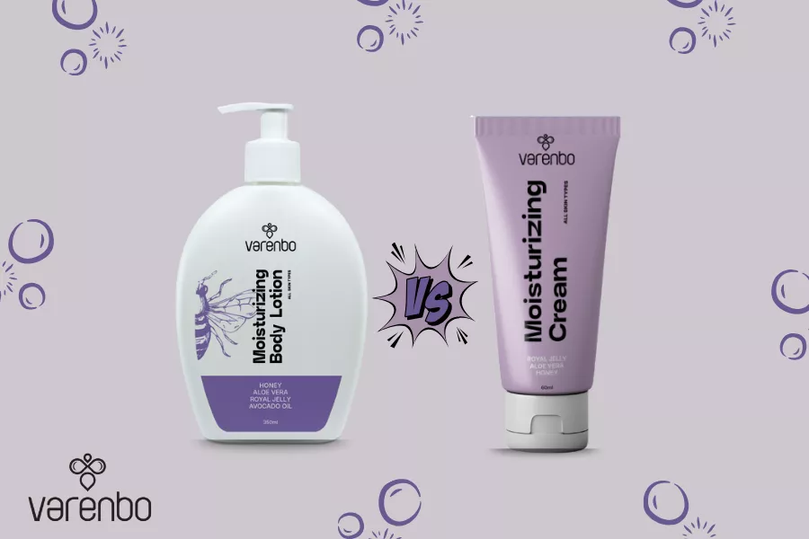 تفاوت بین ترکیبات کرم صورت و لوسیون بدن 